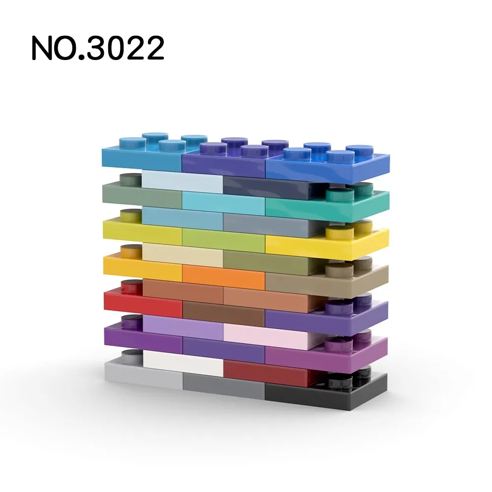 20Pcs MOC 부품 3022 94148 플레이트 2x2 호환 벽돌 DIY Assmble 빌딩 블록 입자 아이 퍼즐 두뇌 장난감 생일 Gif