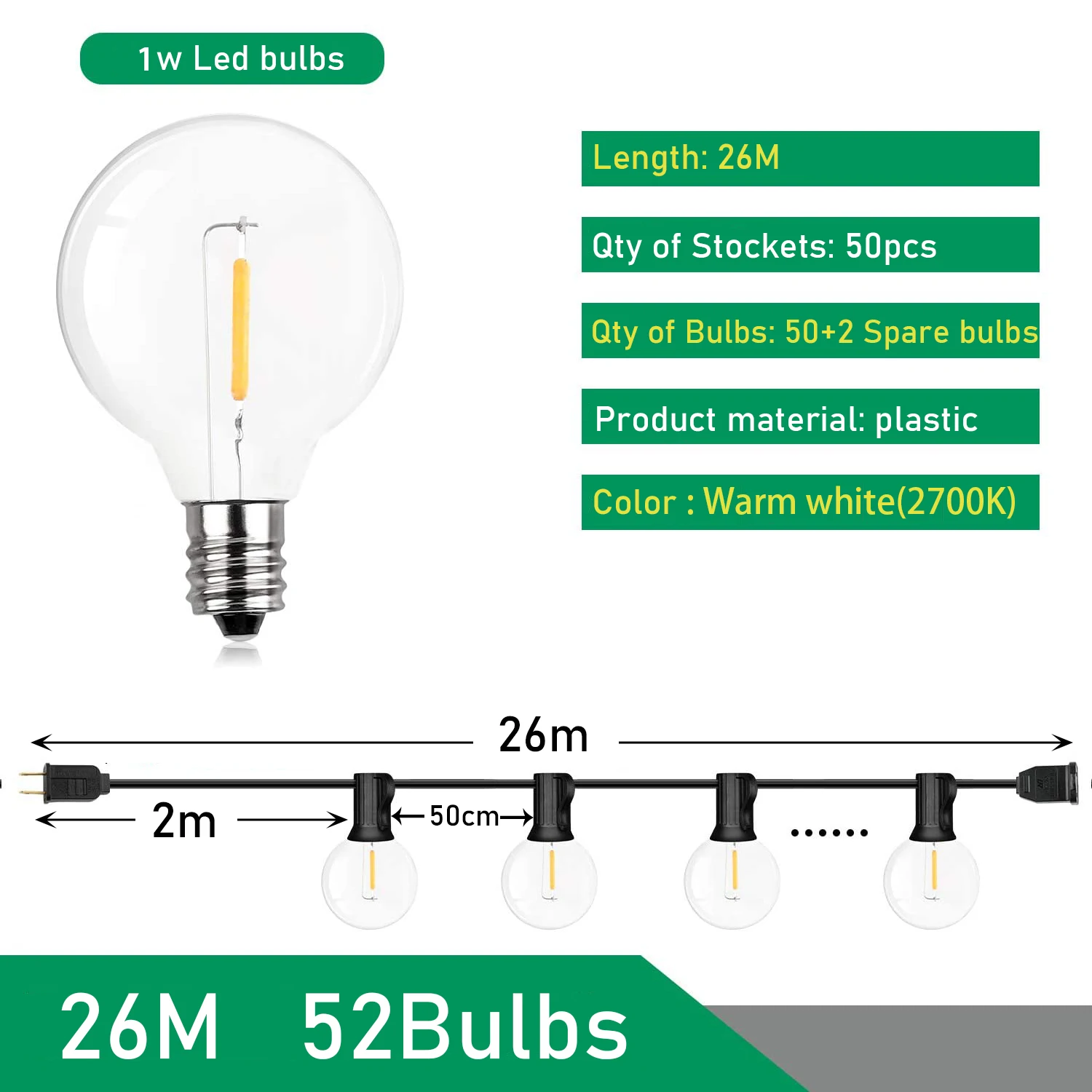 26M 52Bulbs