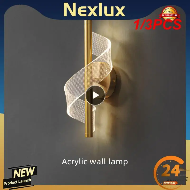 

1/3PCS Nordic LED Wall Sconce Lamp Indoor Lighting For Home Bedside Living Room Corridor Stairs Decoration Luxurious Modern Wall