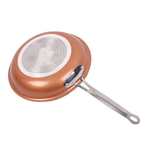 Nonstick Pan Copper Red Pan Ceramic Induction Frying Pan Pan Safety 8 10 12  Inch Kitchen Accessories Kitchen Pan Cookware - AliExpress