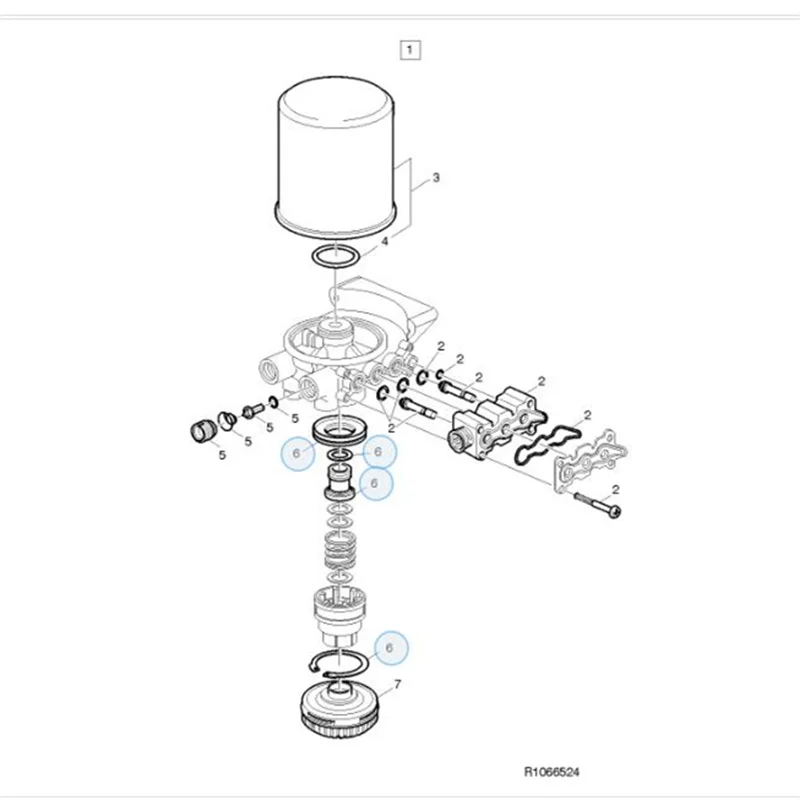 Kit Riparazione Essiccatore Aria Saddgo Per Camion Volvo B11R B13R Bus FH12 FM9 FM12 NH12 - Foto 9