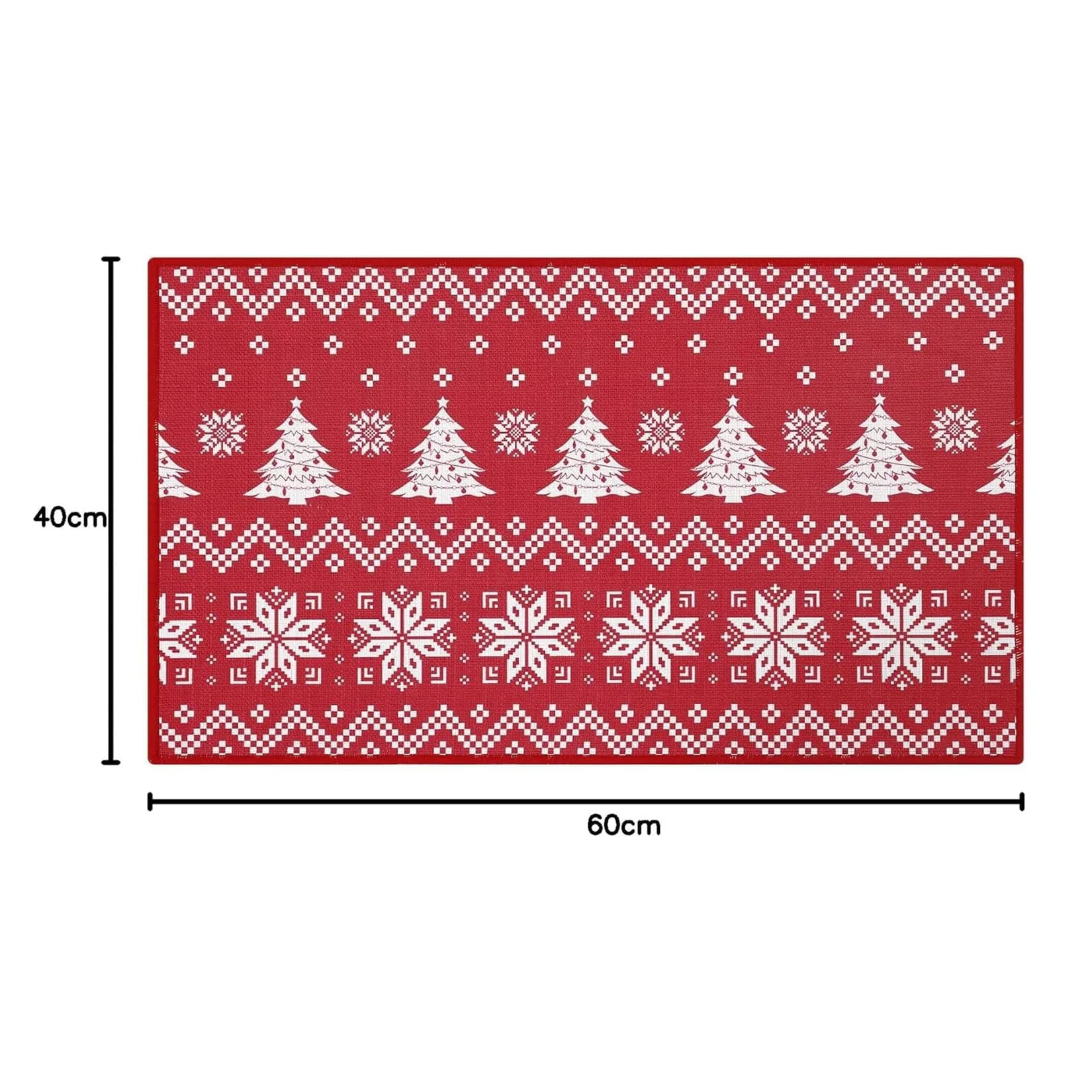 Weihnachts-Fußmatte, Weihnachten, Urlaub, Boho-Stil, rutschfeste Fußmatte, Willkommens-Bodenteppich für Zuhause, Innenbereich, Eingang, Haustür-Dekoration – Detail 10