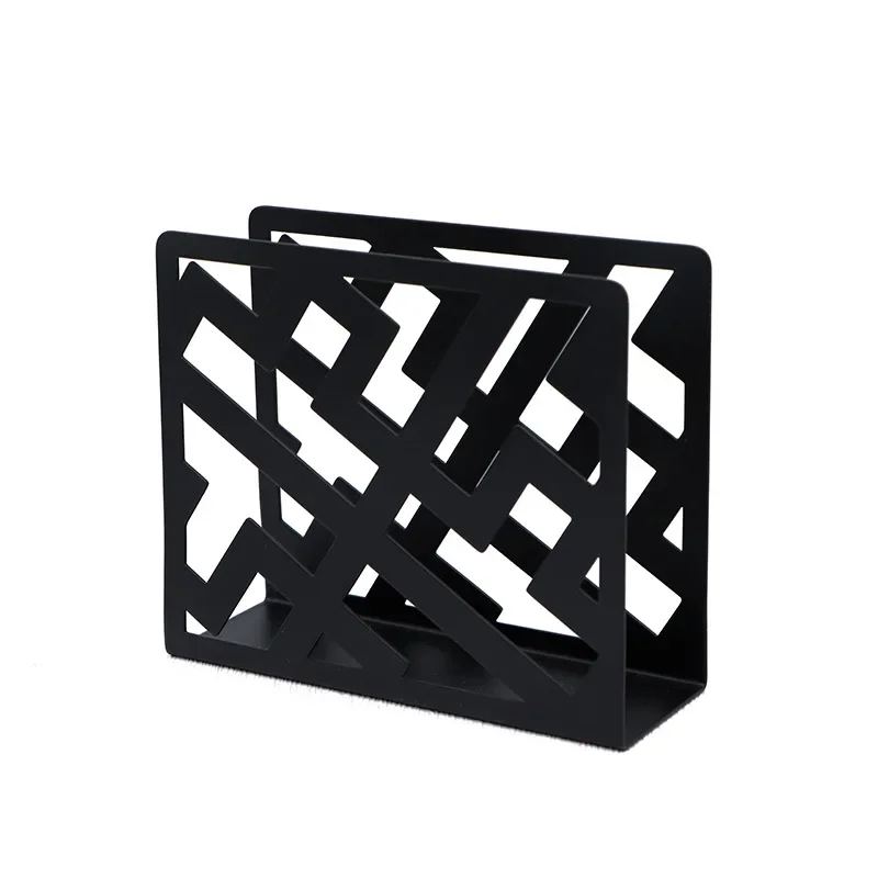 

Geometric shape iron paper towel holder modern home fashion creative napkin holder desktop paper towel holder