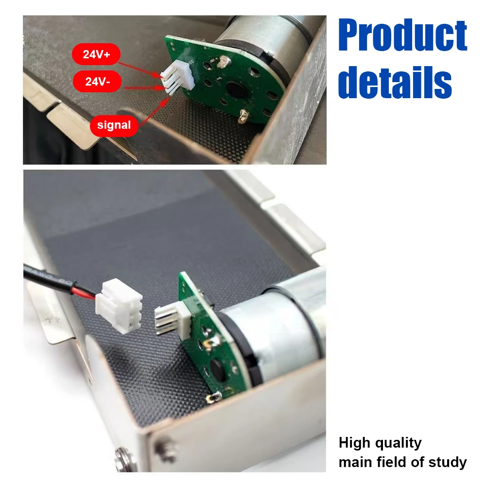 Mini Conveyor Belt 460mm/552mm/600mm Stainless Steel Frame PU Belt Vending Machi