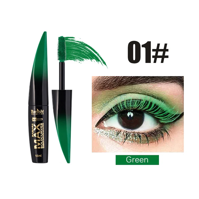 Waterproof Eye Black Mascara Extension Black Silk Fiber Eye Black Women's Cosmetics Waterproof
