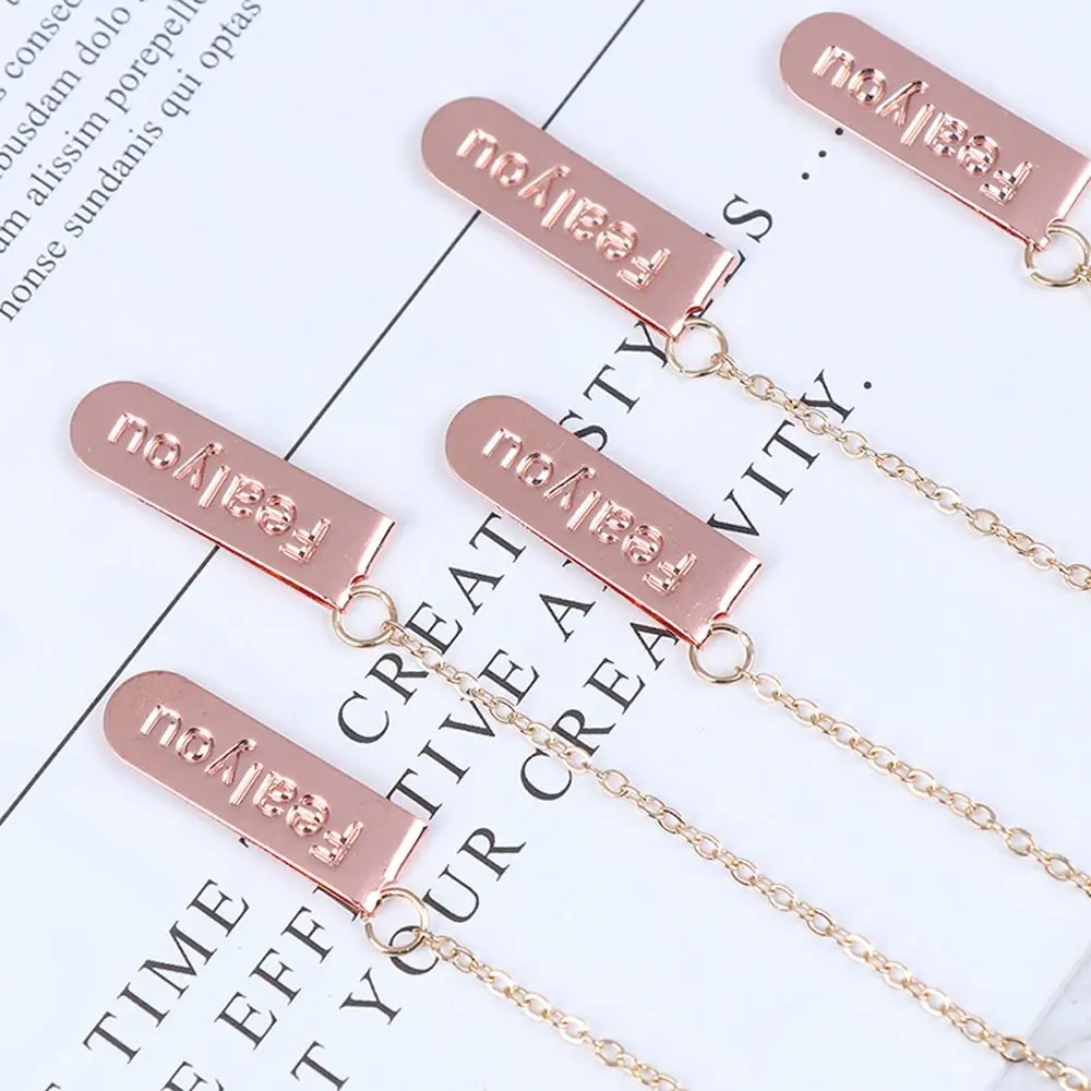 New Cartoon Character Dreamy Bookmarks Fairy Girl Painting Metal Bookmark With Hanging Chain Pendant Student Stationery Supplies metal bookmark bookmarks stationery supplies