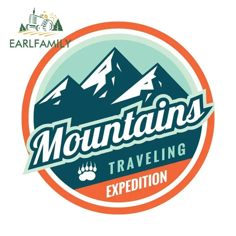 EARLFAMILY Expedition Travel Car Sticker Never Stop Exploring Decal JDM Off-road Rear Windshield Trunk Decoration Funny Car Sign