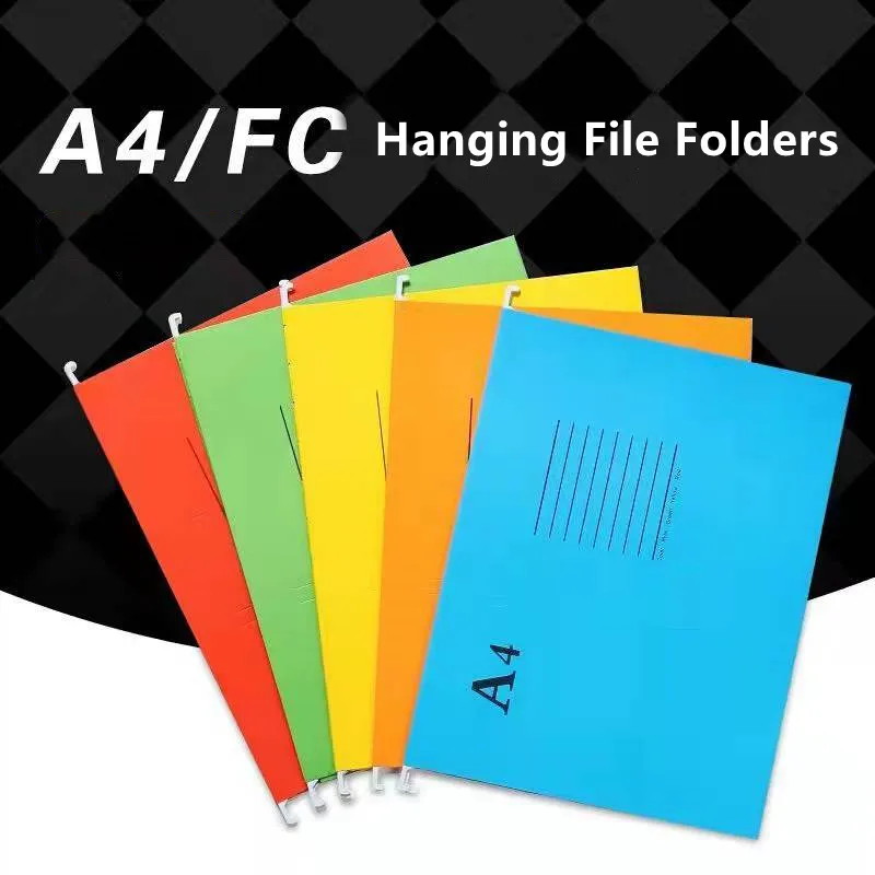 25Pack Reinforced Hang Folders A4/FC File Folders Heavy Duty 2 Inch Extra Capacity Hanging Expansion Office School Medical File