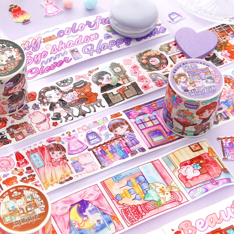 

1pcs/1lot Decorative Adhesive tapes Flashing Eight Bullets Masking Tapes cartoon diary Scrapbooking