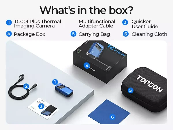 TOPDON TC001 Plus Termocamera Infrarossi Con Fotocamera Visiva - Foto 6