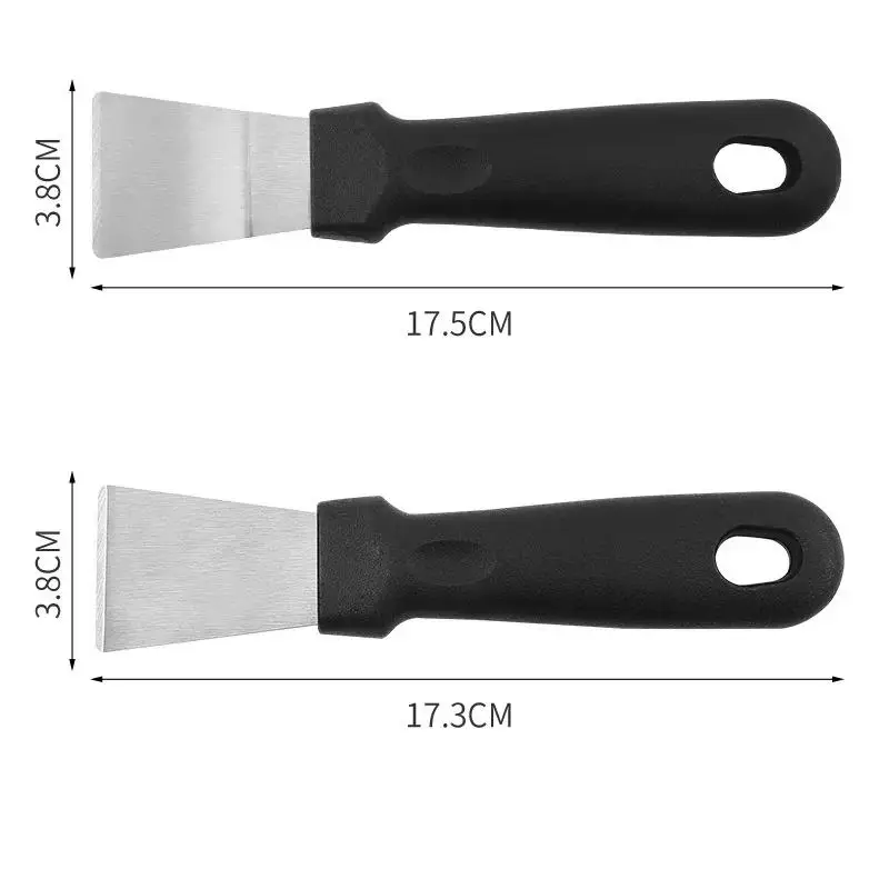 1Pcs Stainless Steel Ice Shovel Convenient Cleaning Sharp Volute Scraper Household Range Hood Decontamination Tools