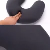 Nanoparticles U Shaped Travel Pillow Neck Support Headrest Microbeads Filling Colorful Soft Cushion Flight for AirPlane Car 3
