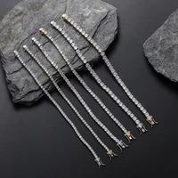 Factory Price D VVS1 Moissanite Tennis Bracelet 925 Sterling Silver Single Row Classics with GRA Bracelets for Women Man Jewelry