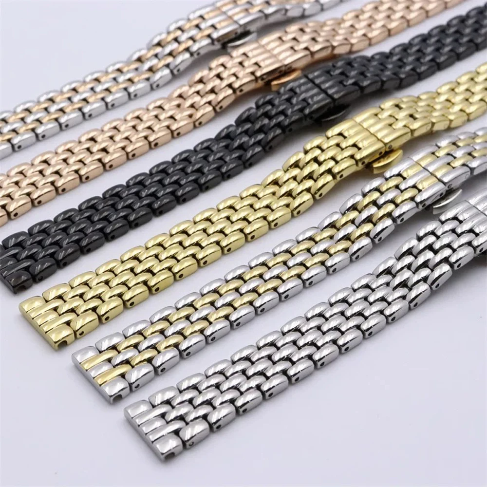 Rose Gold Stainless Steel Ladies Watch Bracelet Strap