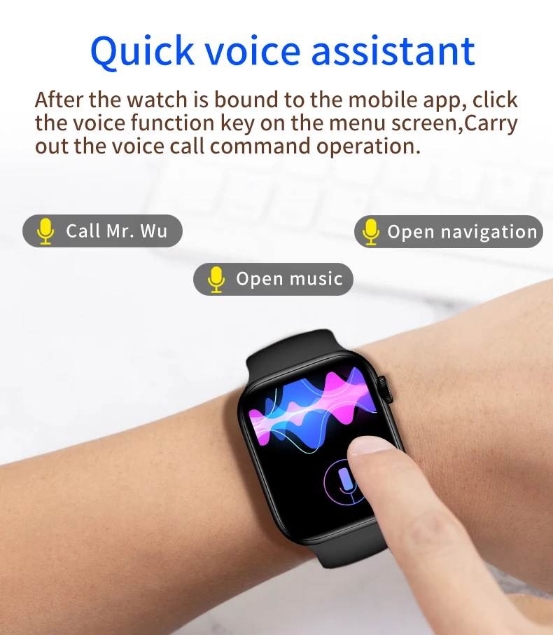 New Original WS7 Pro Smartwatch Bluetooth Sleep Monitor Heart Rate Wireless charging Watch PK IWO 14 Pro Max Series 7 HW57 Pro