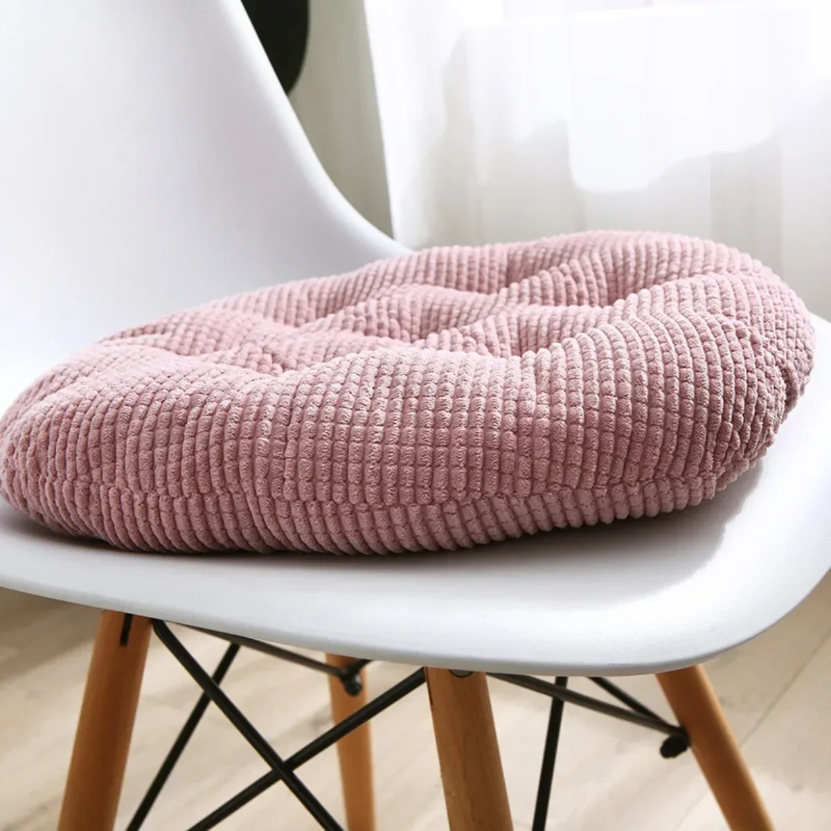 30/40/45cm Simple thickened corduroy round cushion chair cushion fat cushion futon tatami floor cushion/  chair cushion 방석