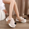 Winter Unisex Cartoon Cow Warm Plush Slippers Couple's lightweight  Non-slip House Slides Men And Women Toe Wrap Home Cotton Sho 3