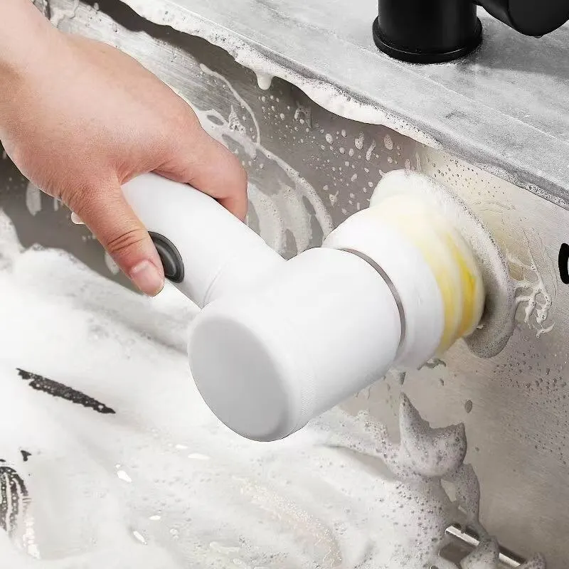 Wireless Handheld Power Scrubber for Dishes, Pots, and Pans  Multi-functional Electric Cleaning Brush for Kitchen and Bathroom -  AliExpress