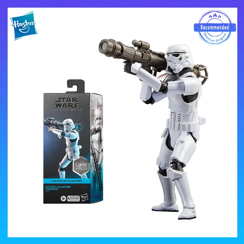 

Hasbro Genuine Original Star Wars Black Series Rocket Launcher Trooper 6inch Peripherals Gifts Movable Characters Model Toys