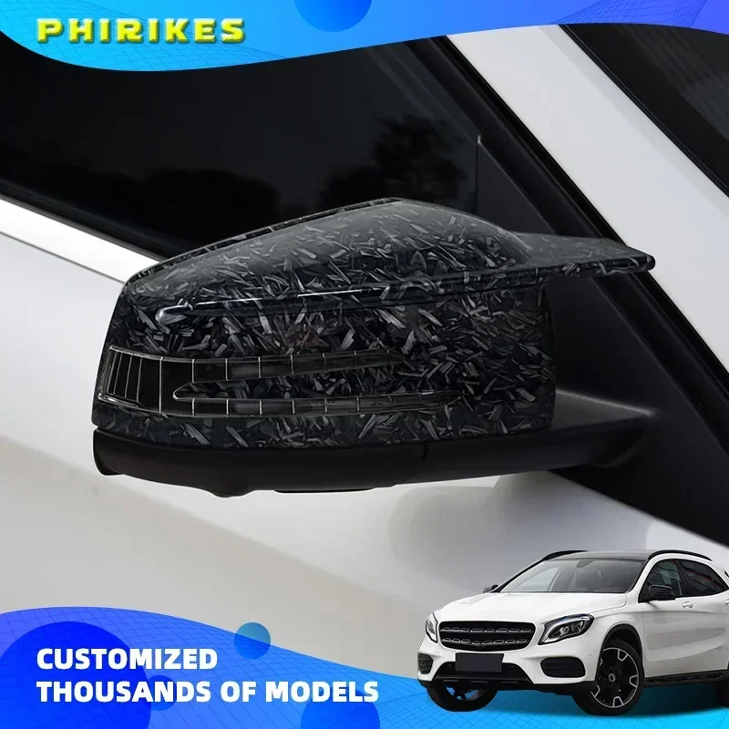 

Боковые зеркальные крышки для Mercedes Benz W176 W246 W212 W204 C117 X156 X204 W221 C218 A B C E S CLA GLA GLK, черные, замена