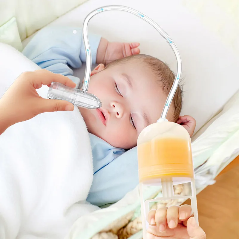 Hand-pull baby nasal aspirator Manual negative pressure imitation reflux hand-held child nasal cleaning and nursing device
