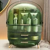 2025 Cosmetics Storage Box Large Makeup Organizer Drawers Dustproof Display Cases for Vanity Makeup Brushes Holder with Lid 2