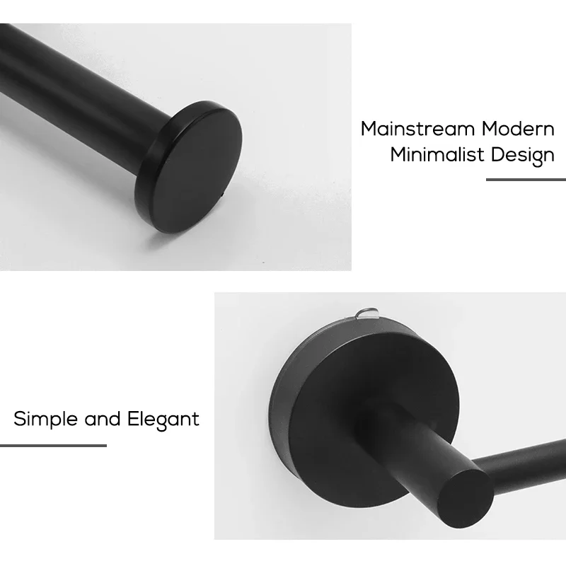Stainless Steel Toilet Roll Paper Holder Punch-Free Towel Rack Wall Mount Toilet Tissue Paper Roll Storage Bathroom Accessories