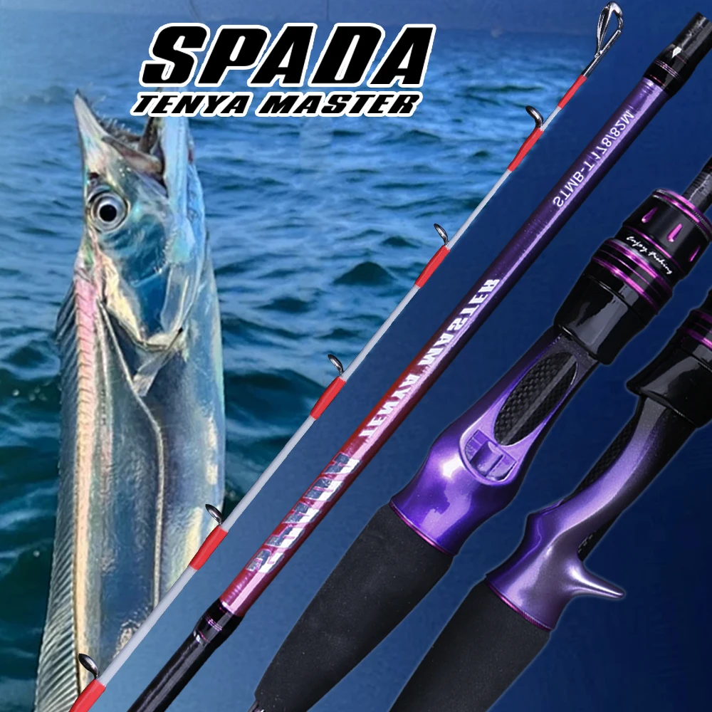 Canne pêche calmar PureLure Fuji Tenya 30-60cm pointe titane super légère pour pêche en bateau