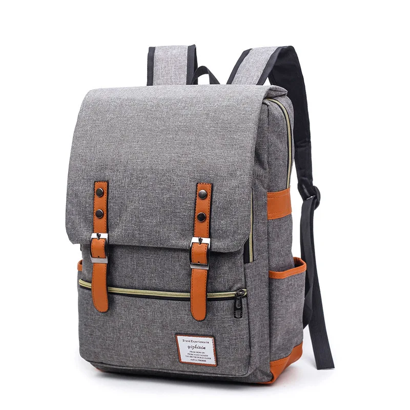 Men's and Women's Double Shoulder Backpack Student's Leisure Belt Decoration Backpack Oxford Cloth Mochilas Para Mujer Schoolbag
