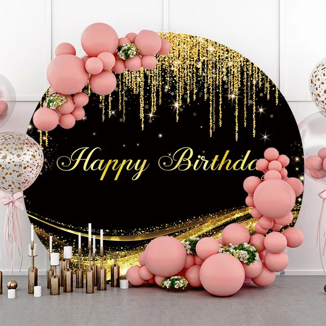 ▷ Photocall Cumpleaños personalizado oro y diamantes - Envío Gratis