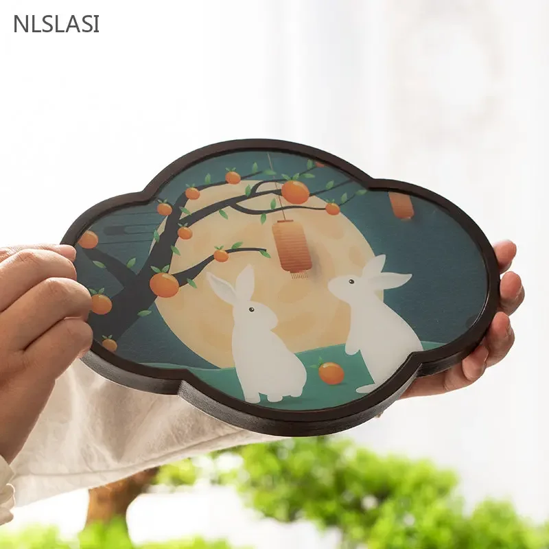 Chinese Style Bamboo Tea Tray Living Room Tea Table Trays Decorative High Grade Teapot Base Tray Tradition Tea Set Accessories