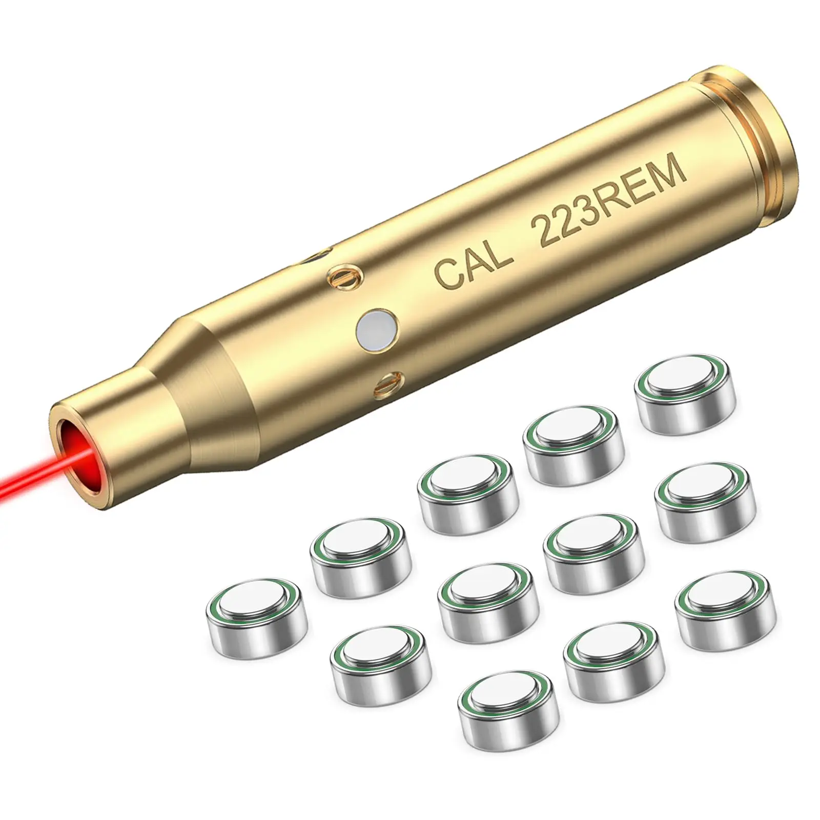 Laser bore sight Bore Sight class IIIA Red Laser Handgun Rifle 223 5.56mm Cal Extra Batteries High Accuracy EZshoot Hunting