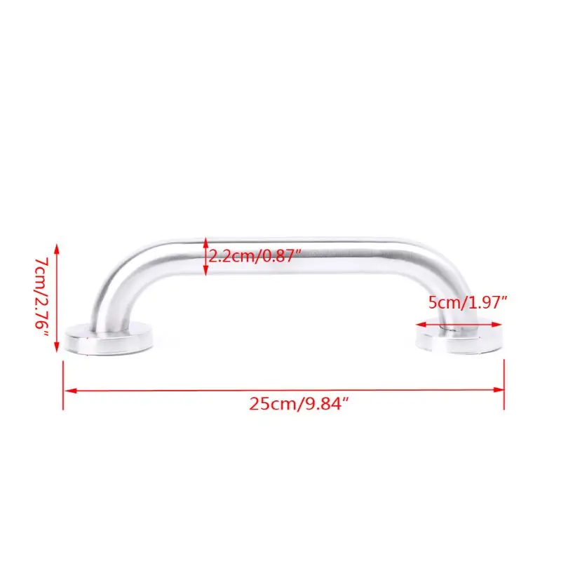 25cm Bathroom Shower Tub Handrail Stainless Steel Safety Toilet Support Rail Gra
