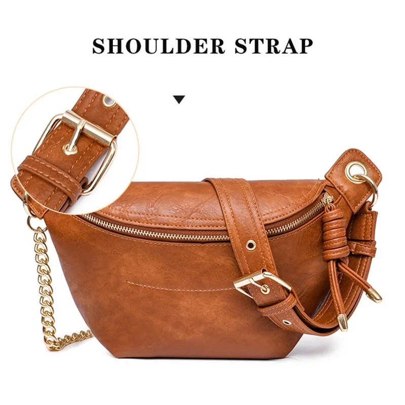 Women's Fashion Bolsa Pu Leather Crossbody Bags Shoulder Chest Bag Shopping Pouch Cangurera Mujer Bauchtasche Chest Bags - AliExpress