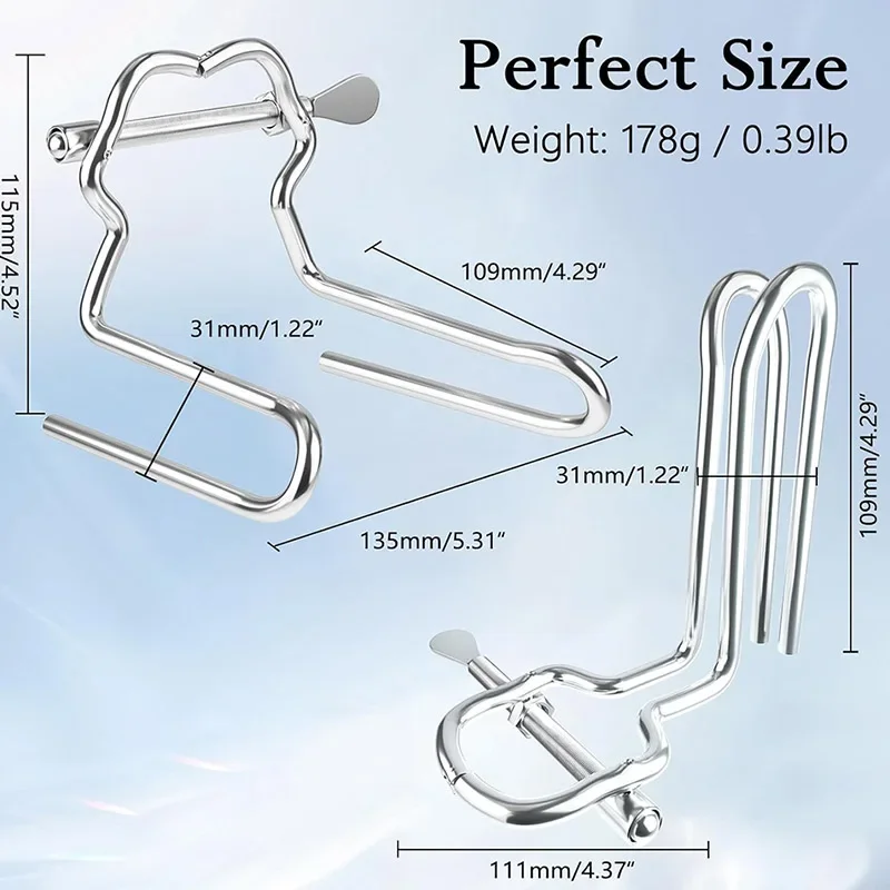 Adjustable Butt Plug Analexpander Anal Expander-Personal Wand Massager-Stainless Steel Material Plugs BDSM SM Adult Sex Toys