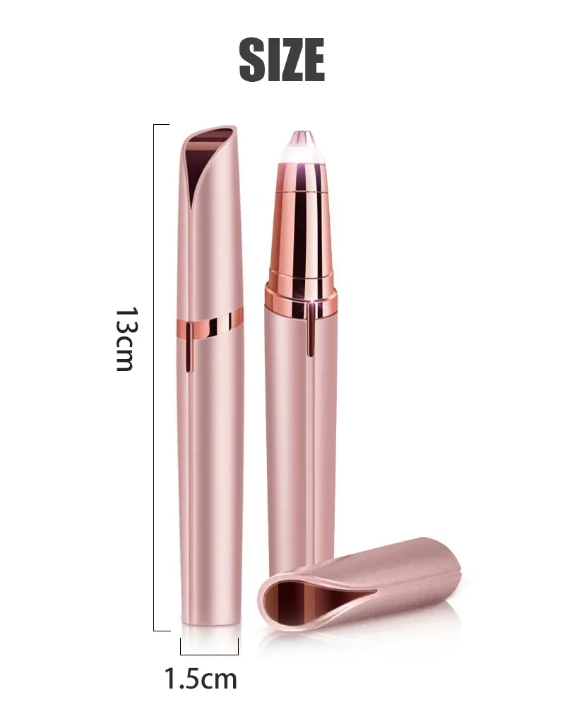 1pc electric eyebrow trimmer Eyebrow trimmer Facial hair remover Female makeup painless automatic eyebrow trimmer tool