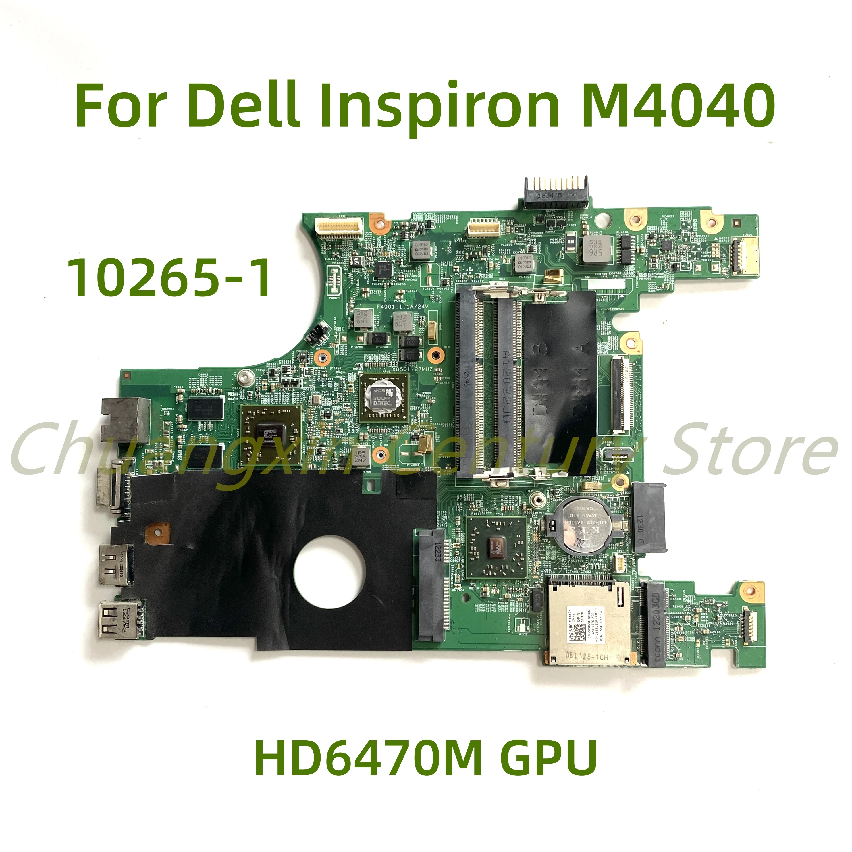 

Suitable for Dell Inspiron M4040 laptop motherboard 10265-1 with HD6470M 216 0809024 100% Tested Fully Work