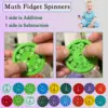 Math Fidget Spinners for Kid Mathematical Fidget Spinner Teaching Enlightenment Interactive Game Add Minus Multiply Divide Toy 3