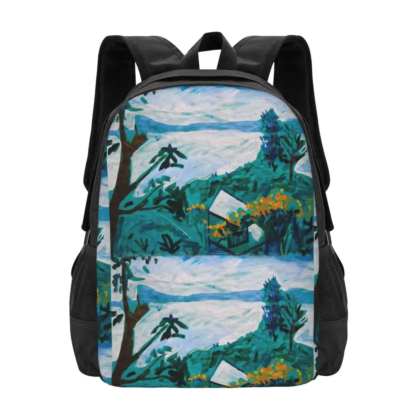 

Вместительный школьный рюкзак Davies Road для ноутбука, рюкзак от lifeskecth, Ландшафтная живопись, надувной Морской Береговой береговой залив