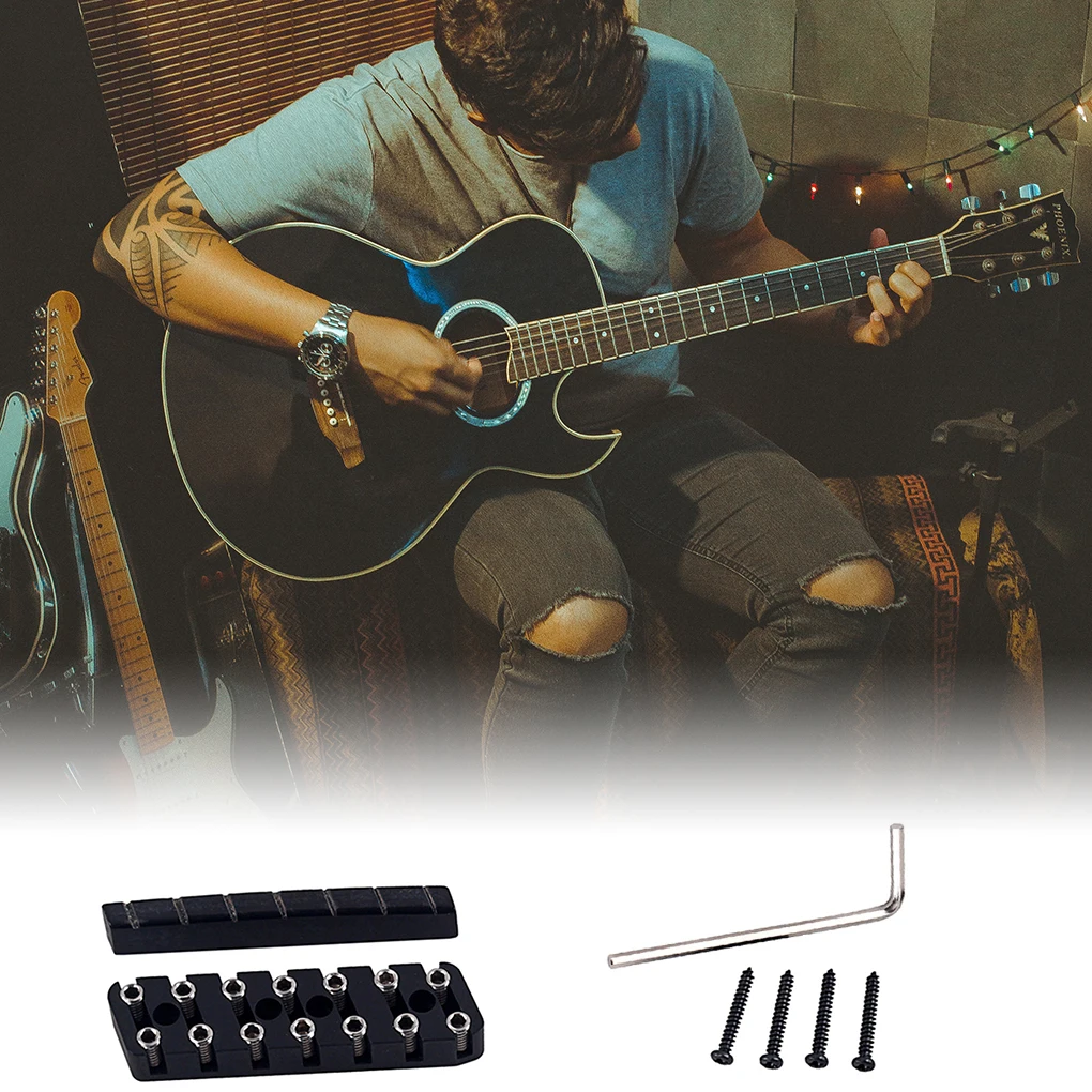 

Электрическая гайка для гитары без головы, 7 струн, латунная портативная фотомузыкальная техника, гайки, детали