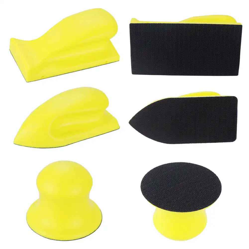 Hand Sanding Disc Holder Sand Paper Backing Polishing Pad Grinding Block PU Foam Sanding Disc For Auto Body and Automotive Use sanding discs sandpaper set polish sand paper sandpaper tools sander pads