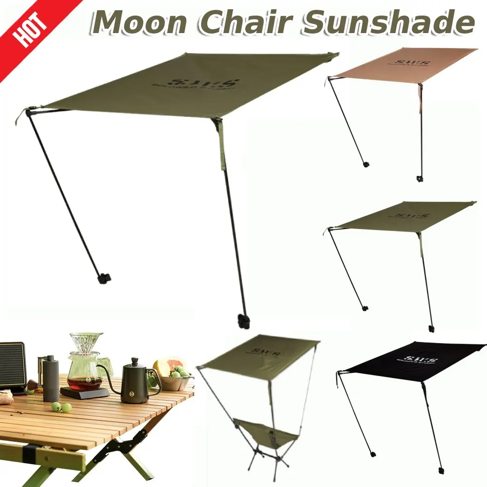 Moon Chair Sunshade UV Protection Waterproof Outdoor Moon Awning for Helinox