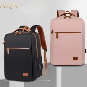 Zaino AQN di Grande Capacità, Elegante e Semplice, per Pendolarismo Quotidiano, Ufficio, Computer, Viaggi, Borsa per Laptop per Studenti e Uso Scolastico