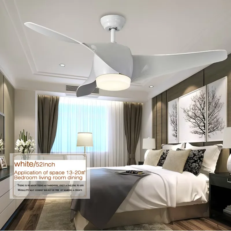 Vintage Ceiling Fan With Lights and Remote Control Retro Room Ceiling Fan Modern Black 52 inch