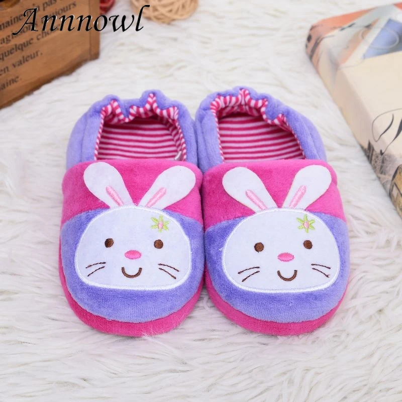 Fashion Toddler Girl Slippers for Autumn Winter Warm Bunny Children Home Shoes Cute Rabbits Kid House Indoor Footwear Baby Items