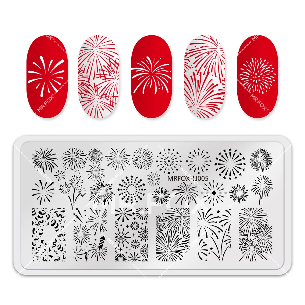 1 Pcs Template Nail Art Stamping Plates Manicure Nail Stamp Plate Image Painting DIY Nail Decal 2