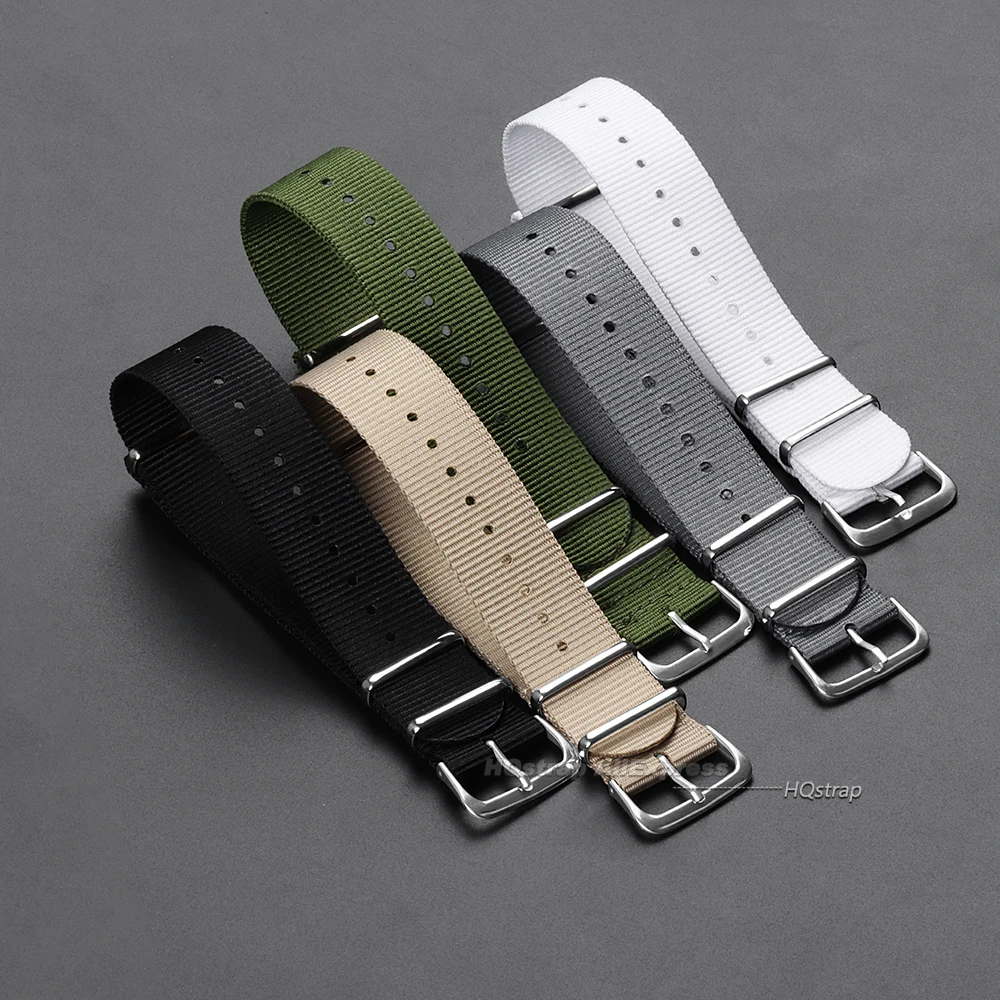 Universal Nylon Canvas Watch Strap - Classic Replacement Band, Multiple Width Options