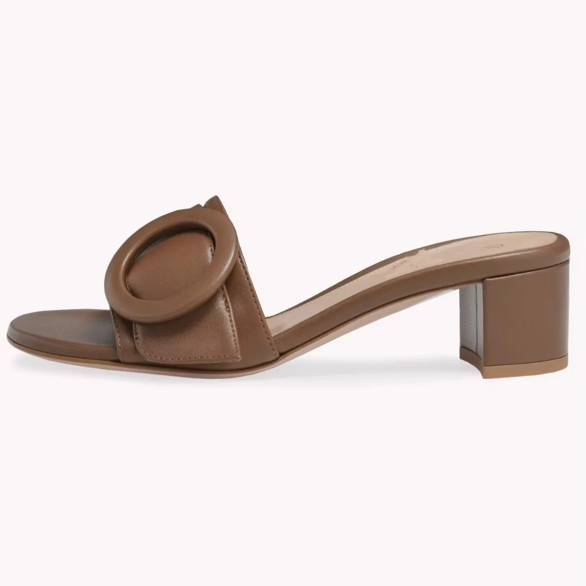 Summer New Elegant Slippers Thick Heel Open Toe Versatile Comfortable Fashion Sexy Women's Sandal Slippers