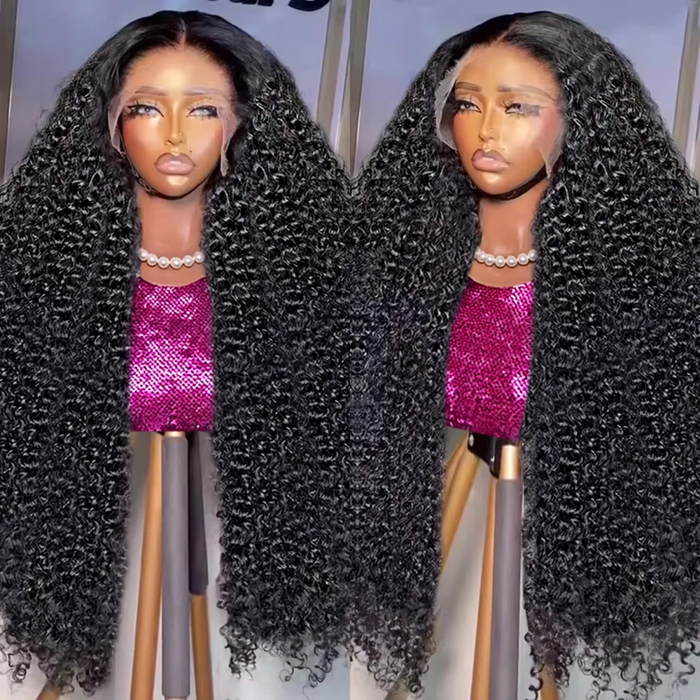 Human Hair Wigs High Density 300% 40 46 Inch Deep Wave 13x6 HD Lace Front Loose Water Wave Curly 360 Lace Frontal Human Hair Wig