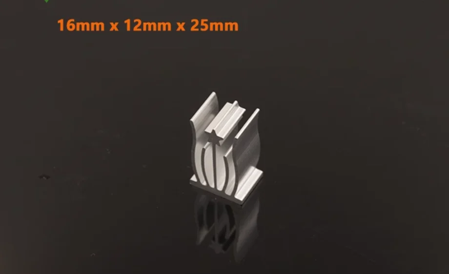 

10pcs 16x12x25mm high quality aluminum alloy heat sink router MOS video memory heat sink memory chip radiator